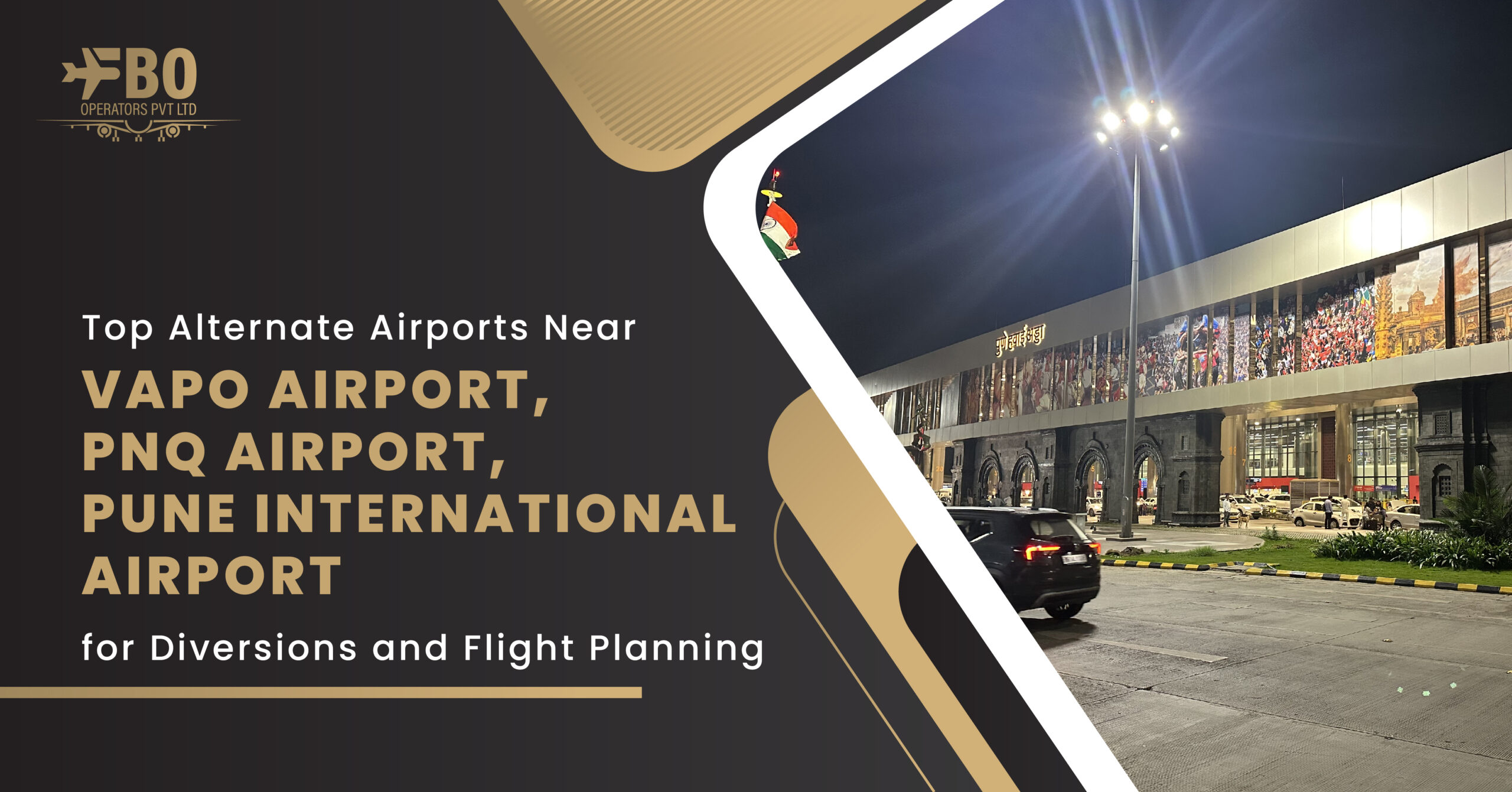 Top Alternate Airports Near VAPO Airport, PNQ Airport, Pune International Airport for Diversions and Flight Planning
