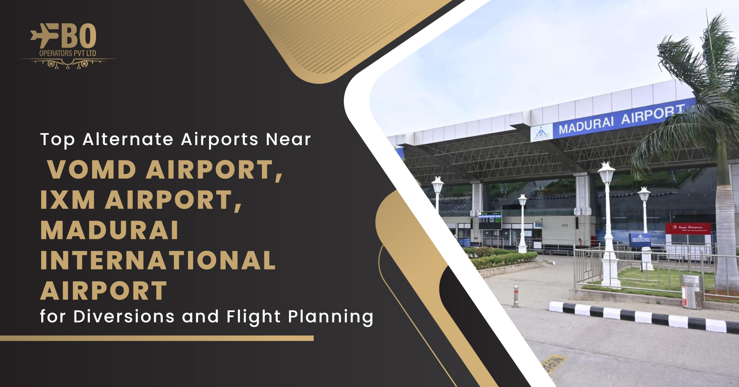 Top Alternate Airports Near VOMD Airport, IXM Airport, Madurai International Airport for  Diversions and Flight Planning